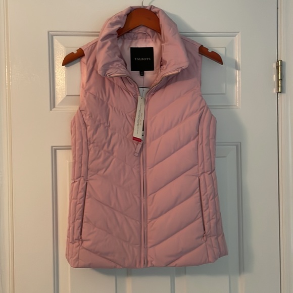 NWT Talbots puffer vest light pink XS - Picture 3 of 3